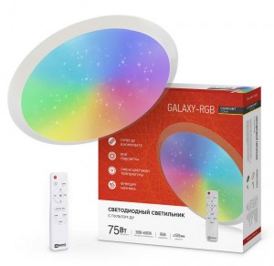 ASD/inHome св-к св/д управляемый 75W(6000lm) 2K-4K-6K 555x85 пульт ДУ COMFORT GALAXY-RGB  4613