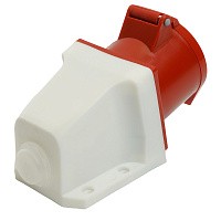 STEKKER силовая розетка СЕЕ стационарная ST-124 32А 380В 3P+PE IP44, RST32-124-44 49436