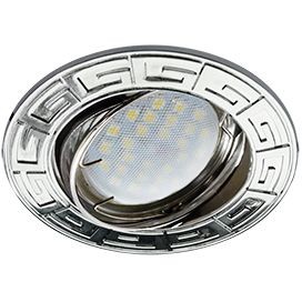 Ecola DL110 MR16 GU5.3 св-к литой поворот.Антик Хром 24x86 FC1605EFF