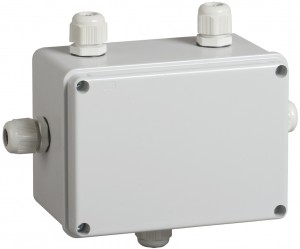 IEK коробка КМ41331 распред. ОУ 150х110х85 мм IP55 (RAL7035, гермовводы PG11 5 шт)