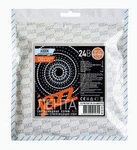 Jazzway Лента св/д 24V 12W/m 120Led/m IP65 6000K 6K 5м (герметичная) LED PLS PRO .5037526