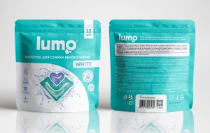 Капсулы для стирки белого белья 12шт Lumo СТ-54