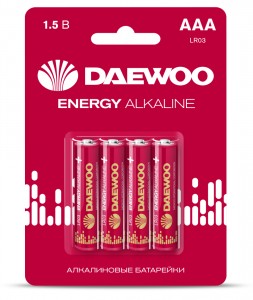 Э/п Daewoo  Energy Alkaline LR03/286 BL4