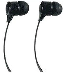 Perfeo наушники вакуумные BASE, плоский провод 1.2 м, черные Jack 3.5 PF-BAS-BLK/STN/PF_B4203
