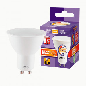 Jazzway Лампа диммируемая LED PLED- DIM GU10 8W(560lm) 3000K 2K 230/50Гц 50x60 .5035898