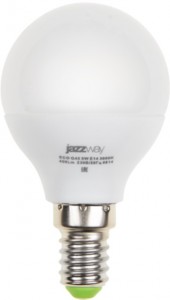 Jazzway Шар G45 E14 5W(400Lm) 3000K 2K 80x45 матовая PLED-ECO-G45 .1036896A