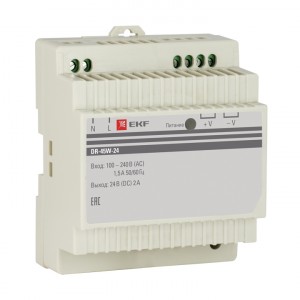 EKF Блок питания 24V 45W DIN dr-45w-24