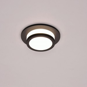 ЭРА KL89 BK св-к встр. алюмин  MR16 GU5.3 50W 12V IP20 белый 80х80(70) 0471