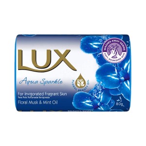Мыло туалетное Цветочный мускус и мятное масло (Aqua Sparkle) 80гр LUX
