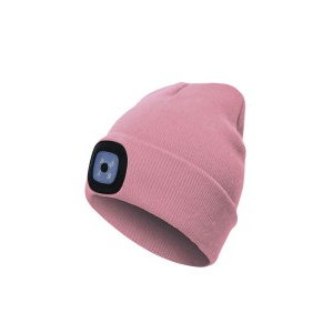 Космос фонарь налобный-шапка розовая, акк.Li-Pol 3,7V 200mAh 1W 120lm 3 реж.з/у от USB,KOCHat_pink (2 шт.)