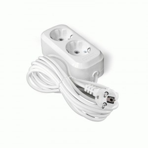 UNIVersal сет. удл. ПВС 3х1 2 роз. 5 м 13А земля (корпус ABS) E-302 1974