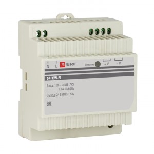 EKF Блок питания 24V 30W DIN dr-30w-24