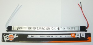 Jazzway Блок питания для св/д лент 12V 40W 3.3A IP67 307х20х20 (герм.) ZC-BSPS-12V3.3A .3329266A
