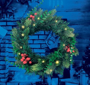 Uniel «Венок» св/д, 3АА (не в/к), 40х40см, 20LED ULD-T4040-020/SNA/3AA WARM WHITE IP20 WREATH