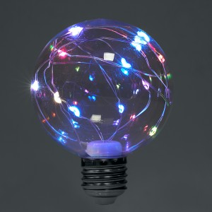 Feron шар G80 E27 3W RGB прозрачный д/гирлянды "Белт Лайт" 120x80 LB-381 41676