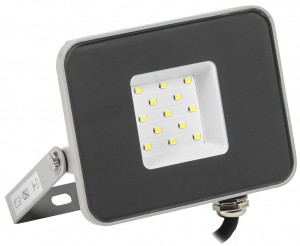 IEK прожектор св/д СДО 07-10 10W(900lm) SMD 6500K 6K серый IP65 LPDO701-10-K03