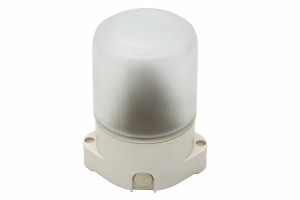 ЭРА Банник св-к влагозащ 60W E27 прямой бел стекло 125град НББ 01-60-001 IP65 135x105x84