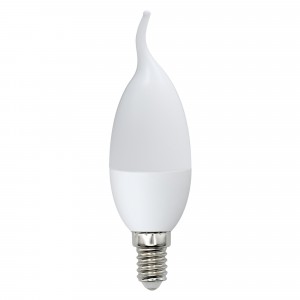 Volpe NORMA свеча на ветру E14 9W(750lm) 3000K 2K матовая 37x125 LED-CW37-9W/WW/E14/FR/NR