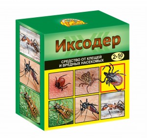 Иксодер 50мл.*2 От клещей/муравьев/тараканов/блох/клопов (обраб.террит.) циперметрин Ваше Хозяйство