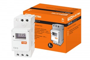 TDM таймер на din-рейку ТЭ15-1мин/7дн-16on/off-16А-DIN электрон. SQ1503-0005