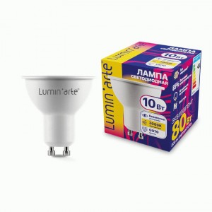 Lumin'arte лампа св/д PAR16 GU10 10W (800lm) 3000К 2К 54x50 LSTD-PAR16-10W3KGU10