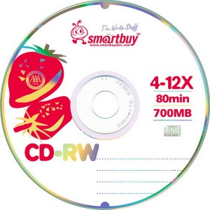 CD-RW 80min 4-12x CB-50/250/ Smartbuy