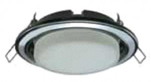 Ecola GX53 H4 св-к  2 цв.Черный хром-хром-черный хром 38x106 FF53H4ECB