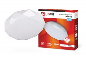 ASD/InHome св-к св/д декоративный 36W(2340lm) 4000K 4K 350x55 IP40 DECO ДАЙМОНД 3716