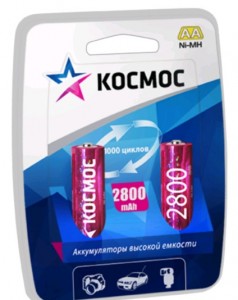 Ак-р Космос /R6 2800mAh Ni-MH BL2