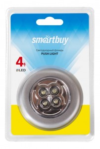 Smartbuy фонарь кемпинговый SBF-831-S (3xR03) 4св/д, серебр/пластик+металл, BL1
