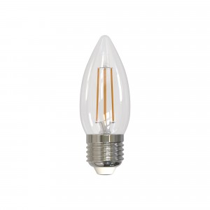 Uniel Sky свеча C35 E27 9W(750lm 360°) 4000K 4K филамент прозрачная 35x100 LED-C35-9W/4000K/E27/CL