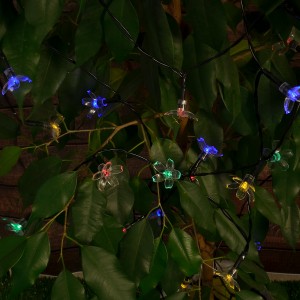Uniel гирлянда на солн.батарее "Сакура" 50LED RGB IP44 L=5м USL-S-137/PT5000 SAKURA