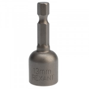 REXANT Ключ-насадка 13х48 мм, 1/4" магнитная (упак. 20 шт.), цена за штуку, (20!) 92-0404