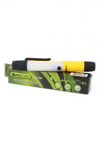 Garin фонарь ручной LUX PM-3W, (3хR03), 1св/д COB 3W, 2 режима, желтый, BL