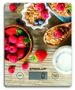 Весы кухон. эл. ERGOLUX ELX-SK02-С04 Ягоды, до 5 кг, 20*14cм, ЖК дисплей, 1xCR2032  1896