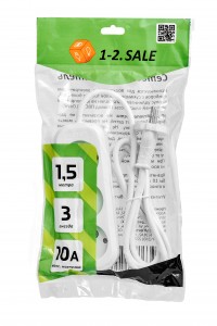 1-2.SALE сет. удл. ПВС 2х1 3роз.  1,5м 10А (корпус АБС-пластик)