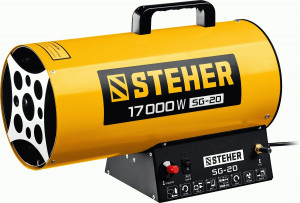 Пушка STEHER тепловая, газовая, 230В, 17кВт, 350 м.куб/час, 1-1,3 кг/ч zuSG-20