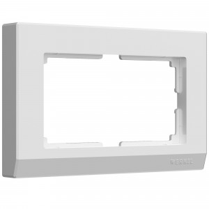 Werkel рамка СУ 2 мест. Stark (белый) для двойной роз.  ( a046849)W0081801 a050905