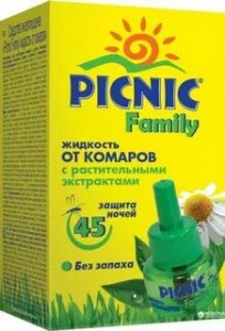 Picnic Family Жидкость От комаров 30мл. (45 ночей) б/запаха 3095