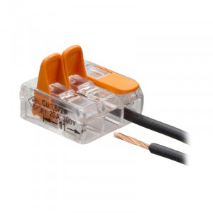SmartBuy СМК-221-412 клеммная колодка с рычагом 2х(0,14-4,0мм2) (цена за 1шт.) тип WAGO SBE-ccwcc-2