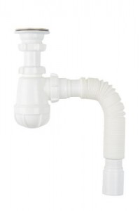 Aquant Сифон для кухни 1 1/2" х 40 с гибкой трубой 40х40/50, B0115-30-MR (B0115-30)
