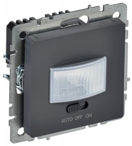 IEK BRITE Датчик движения ДС10-1-БрГ графит, max 500Вт, 160гр, 6М, IP20 BR-MS10-N-150-05-K53