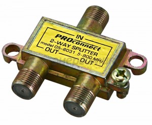 Proconnect splitter (делитель) на 2TV 5-900MHz (желтый) 05-6031