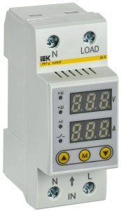 IEK Реле напряжения и тока РНТ-д 1ф. 50А, 2мод, 140-280В IVC21-1-50