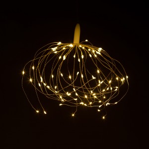 ЭРАсв-к подвесной Новогодний Салют теплый белый 90 LED 2xR03 ENIS-90W 60541