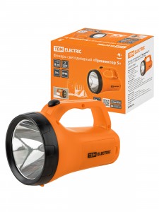 TDM фонарь-прожектор св/д "Прожектор 5", 3W LED+12 SMD, бат. 3xАА, SQ0350-0068