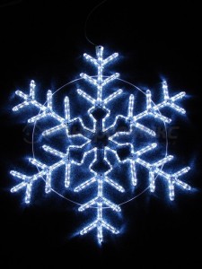 Фигура световая "Снежинка" 95*95см, белая, мерц. IP44 501-338 Neon Night
