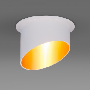 Elektrostandard св-к встр. спот 7005 MR16 WH/GD белый/золото 68(60)x50 a040981