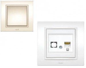 EL-BI ZENA NATURAL роз телеф. СУ 1 мест. крем. (RJ11) 500-010300-221