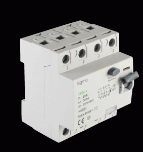 SIGMA Electric выкл. дифферинциальный (УЗО) ВДТ SHM-4 4P 40A 30мА, тип AC, 6кА SHM4040030